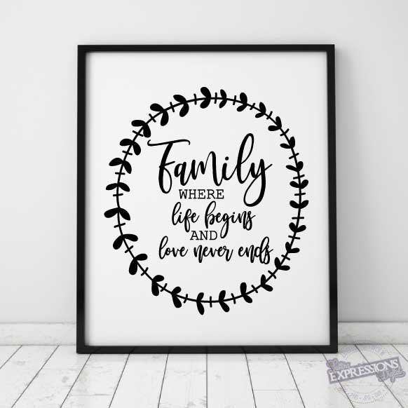 Family Printable Svg Vector Quote Die Cut Saying Printable Vector Ar Lasting Expressions