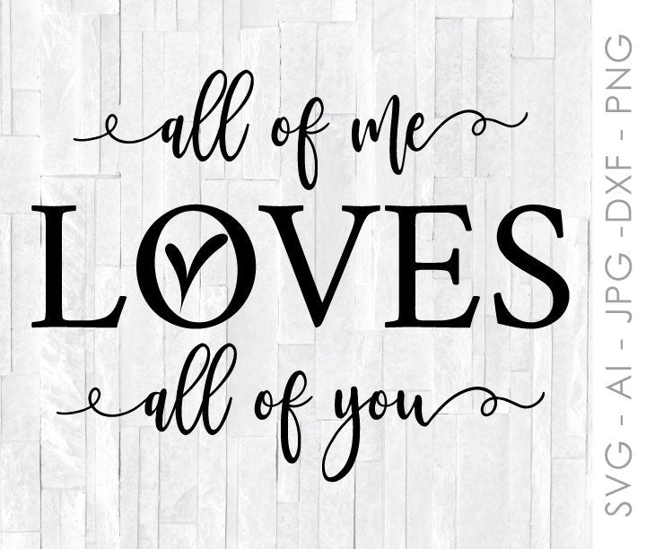 Love SVG Quote, Valentines Day Design for Cricut, Silhouette Vinyl Des