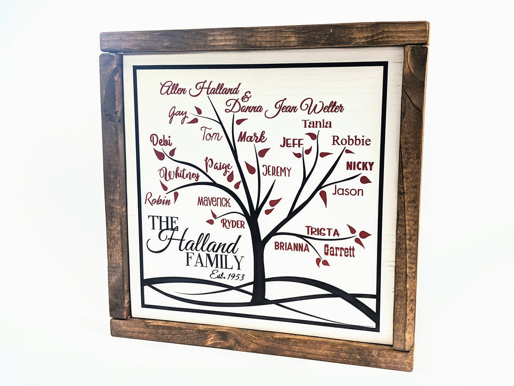 Download Family Tree Custom Sign Personalized With Names Lasting Expressions