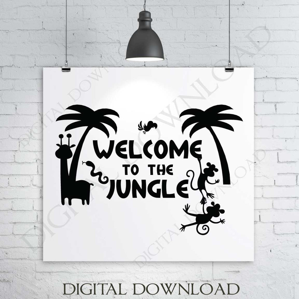 Download Jungle Theme Vector Digital Download Ready To Use Digital File Viny Lasting Expressions