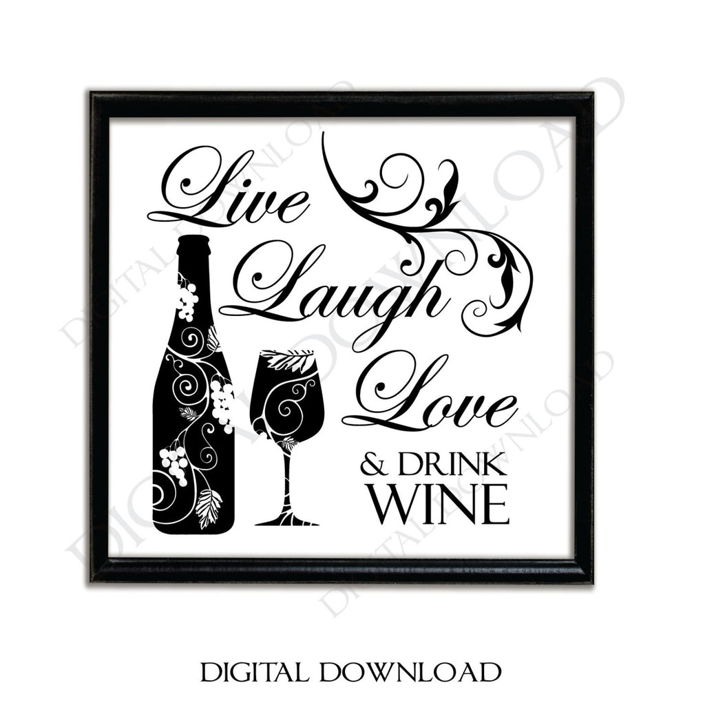 Set Of Wine Designs Vector Digital Design Download Ready To Use Digi Lasting Expressions