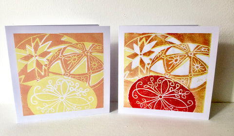 Easter egg cards by Louise Slater
