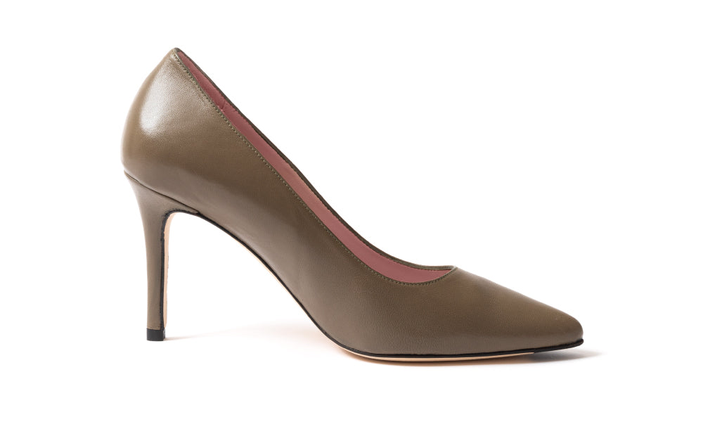 Olive Heels | Julieta Shoes | Comfortable Olive Heels | Buy Luxury ...