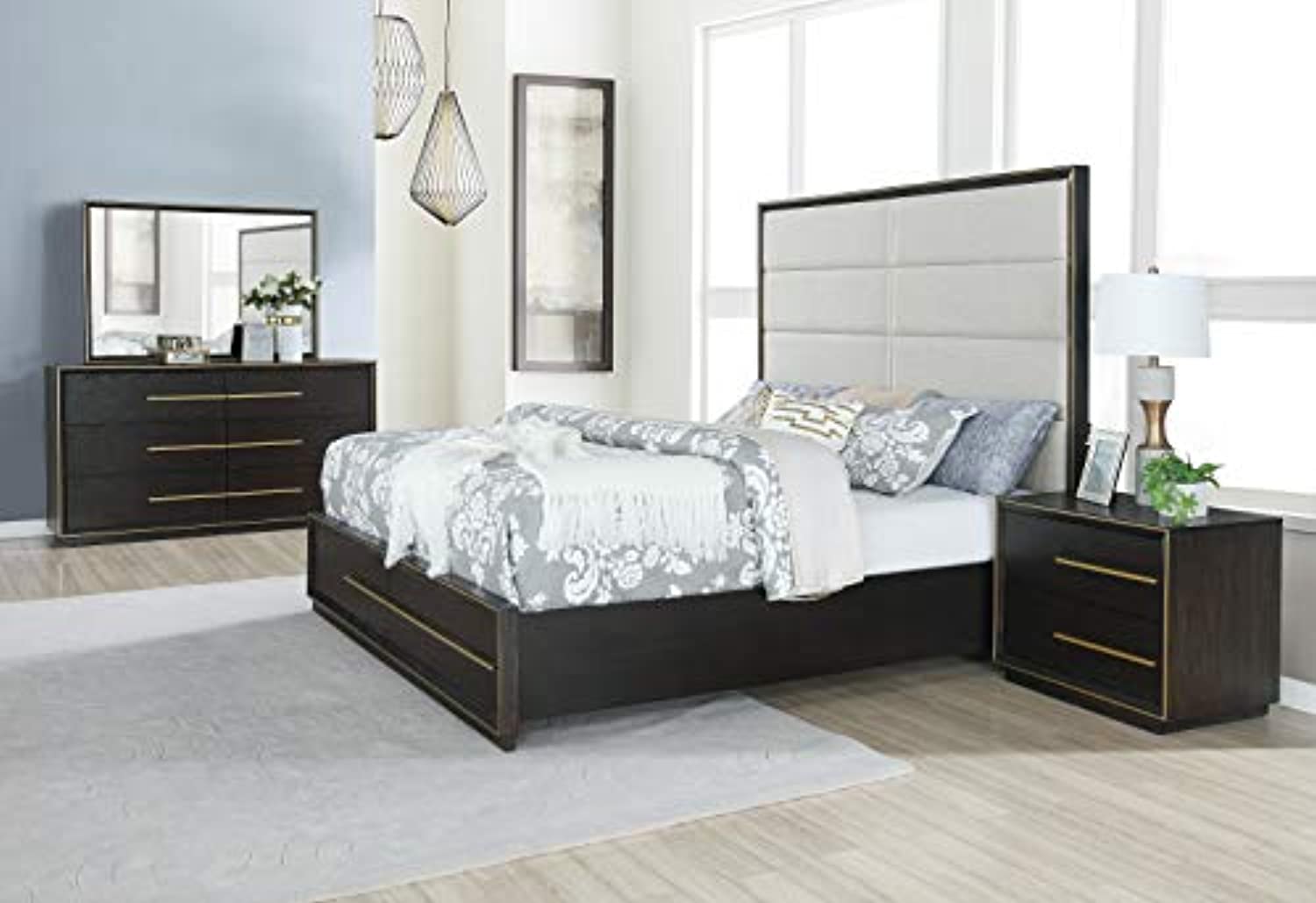Featured image of post Wood And Upholstered King Bed : Farmhouse, rustic, or modern wooden beds &amp; frames.