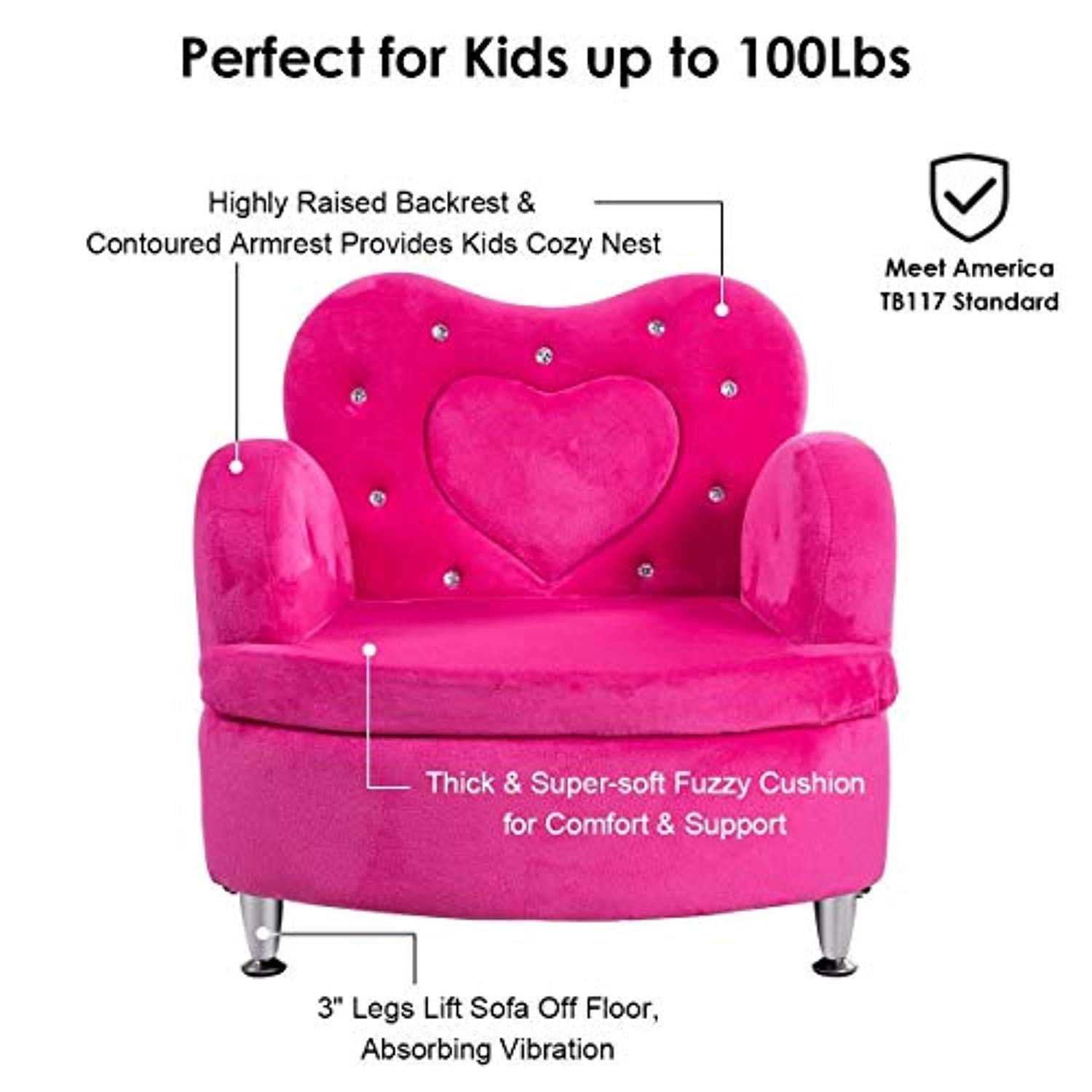 pink toddler sofa