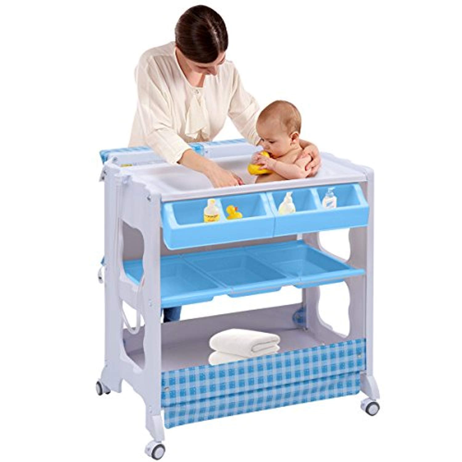 baby changing table with bath