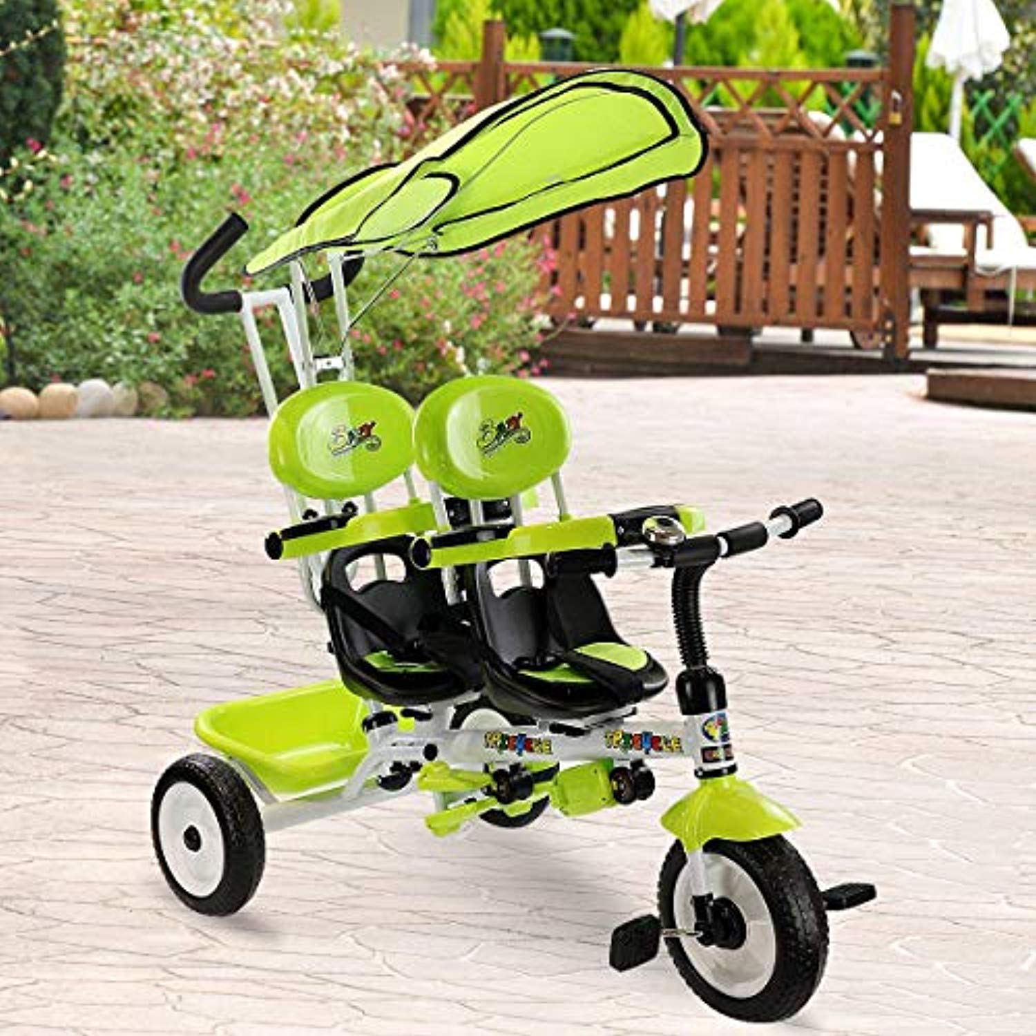 two seater tricycle for kids