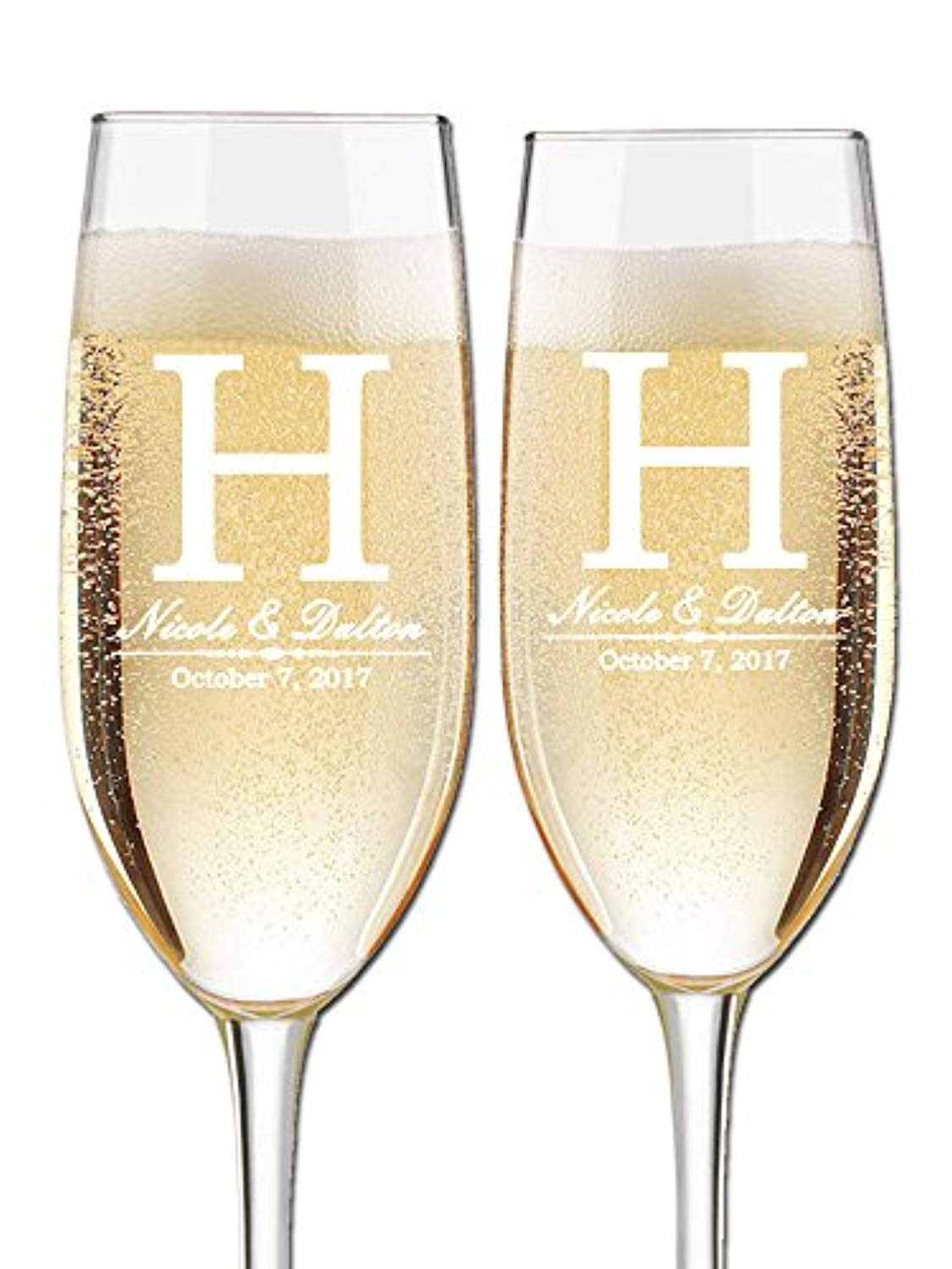 wedding champagne flute set