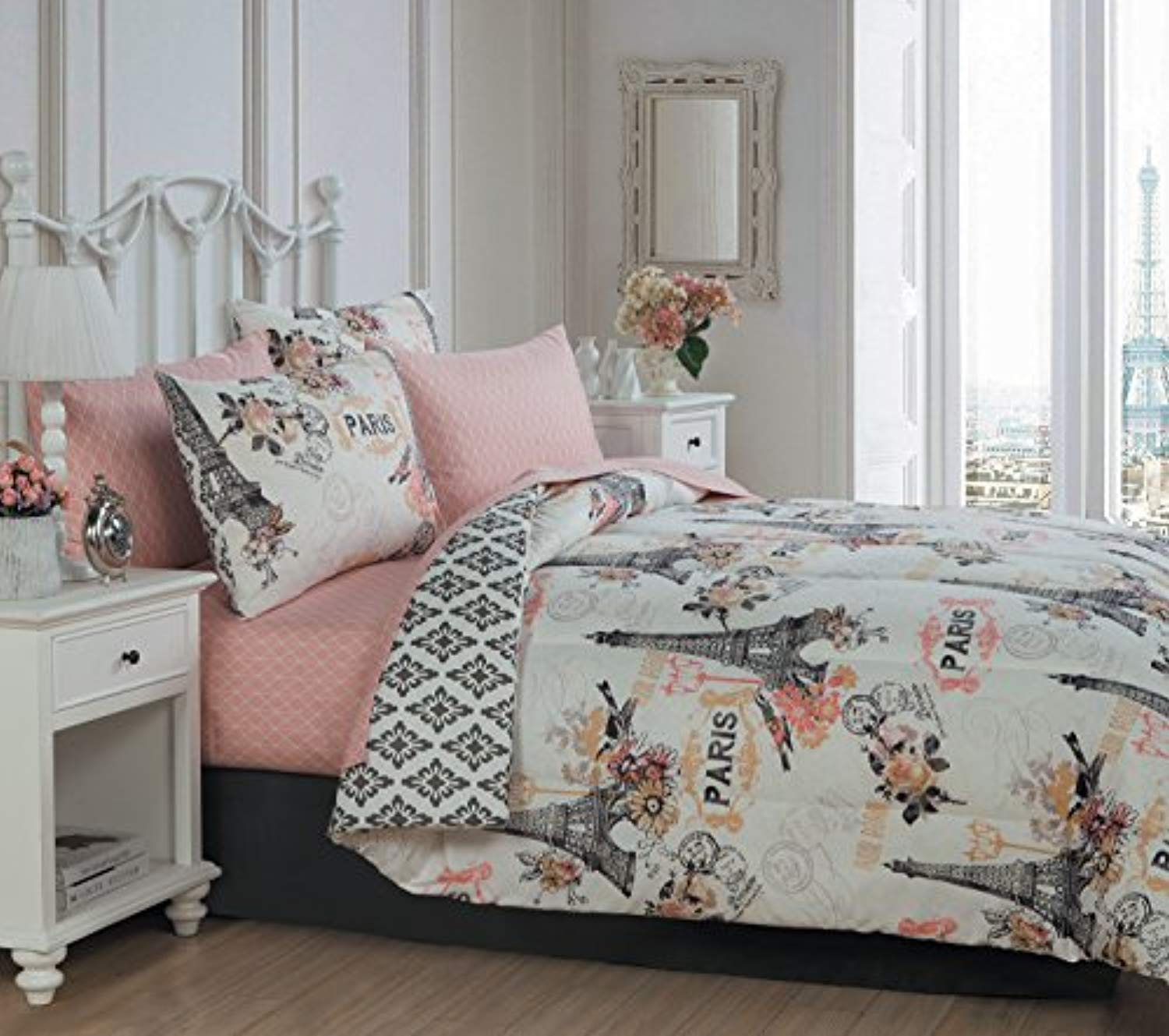 macy's paris theme comforter set