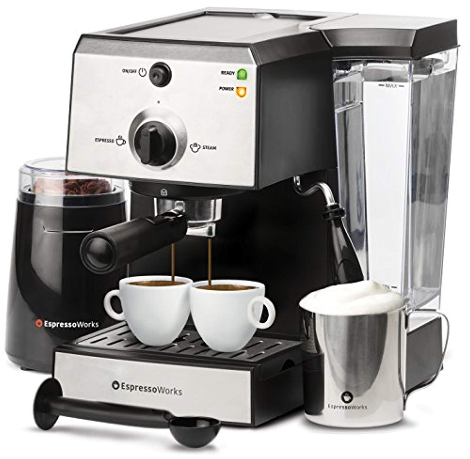 7 Pc AllInOne Espresso Machine & Cappuccino Maker