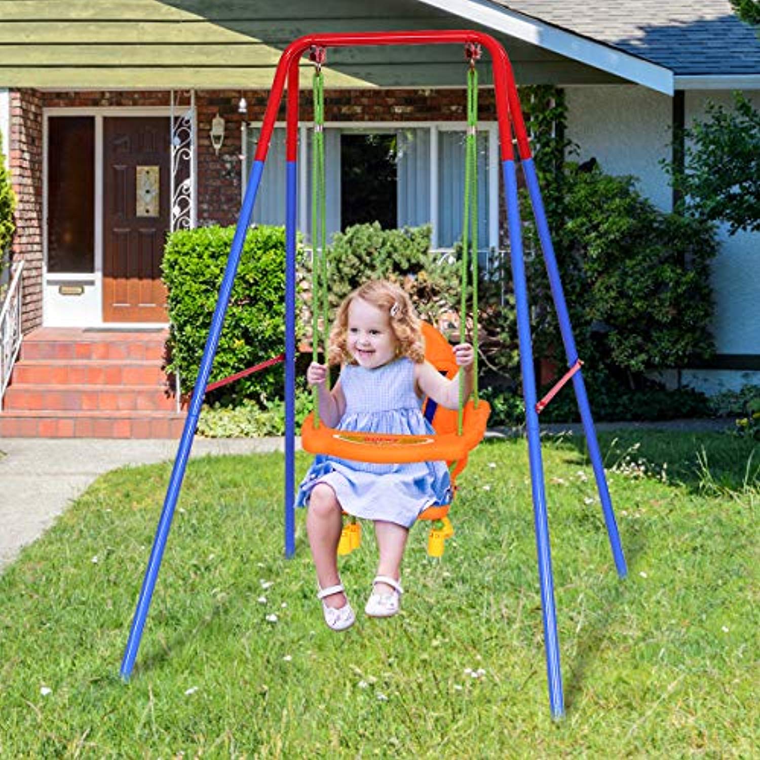 outdoor swing set for toddlers