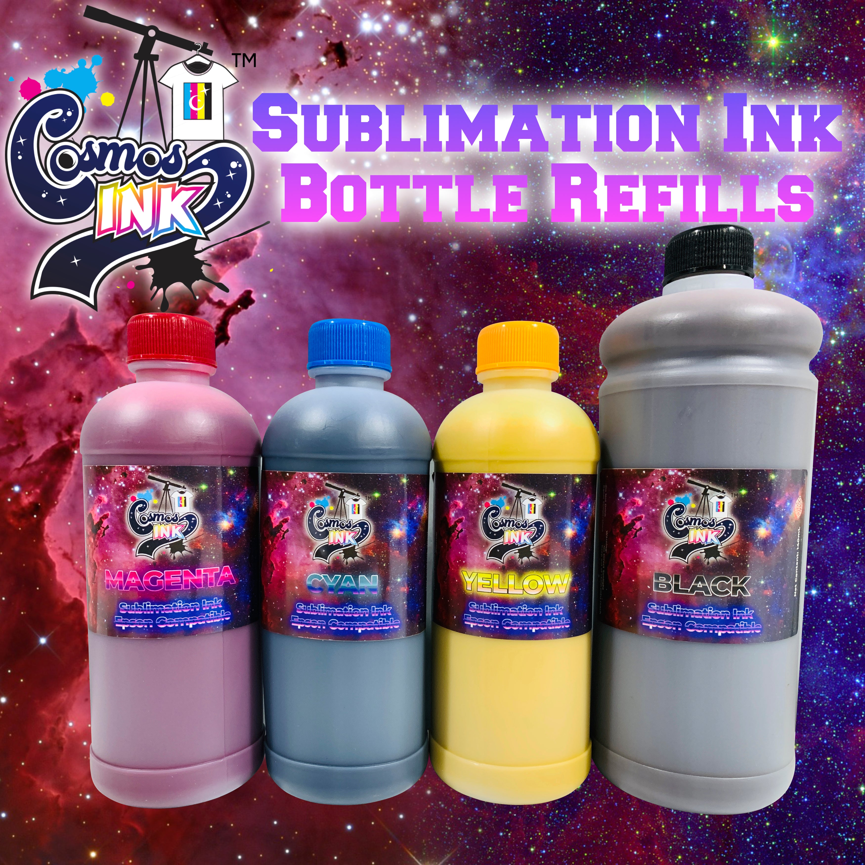 Epson Printer Sublimation Ink Refills Cosmos Ink® 6390