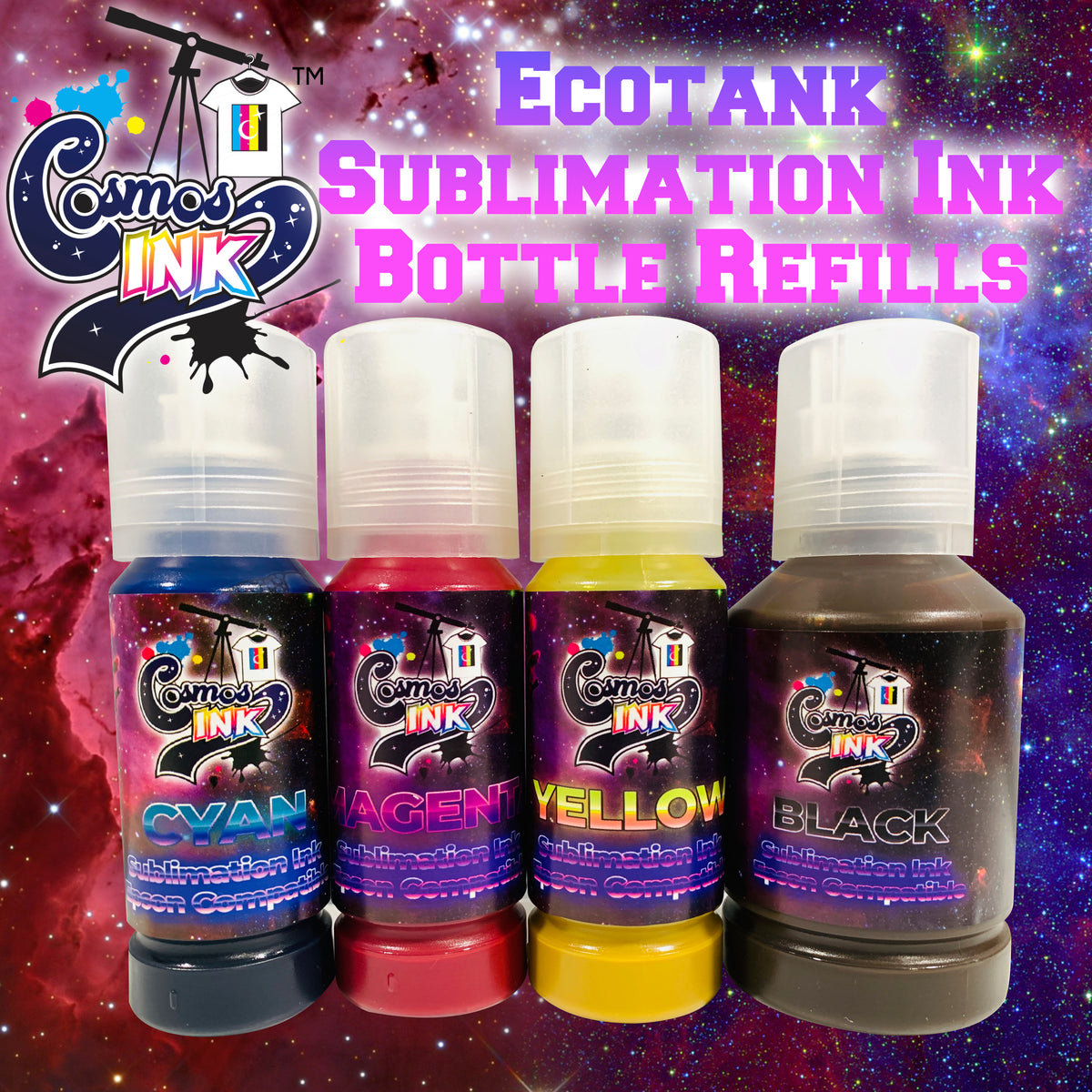 Epson Ecotank Printer Sublimation Ink Refills Cosmos Ink® 7686