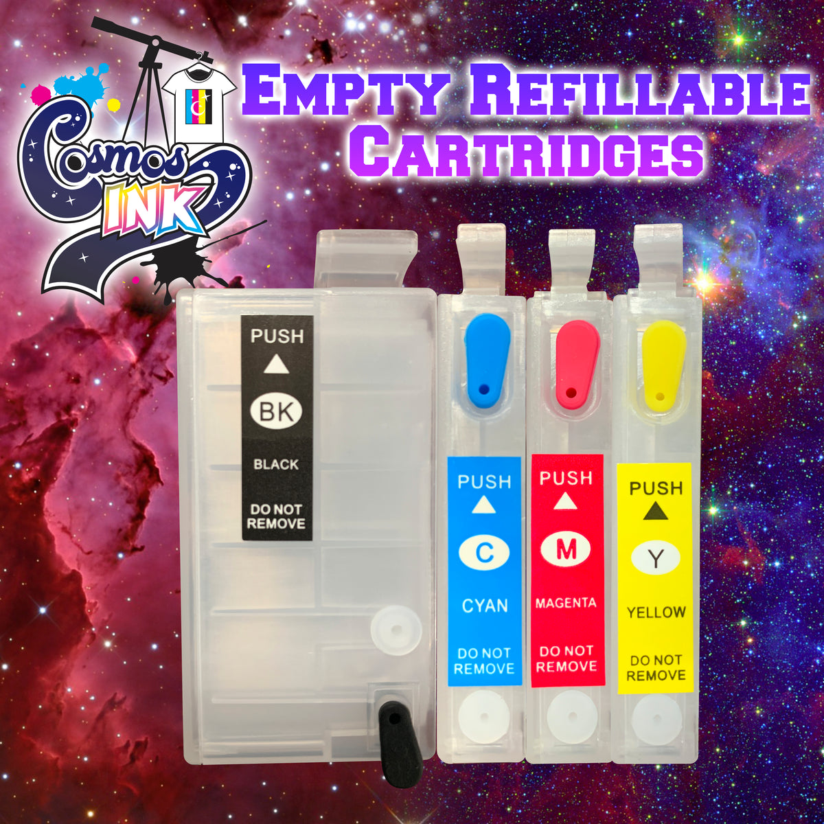 Empty Refillable Cartridges for Epson WF Printers | Cosmos Ink®