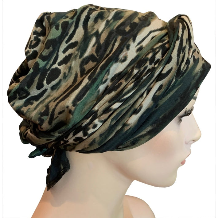 Hat Show Chemo Headwear For Cancer & Alopecia Patients with Hair Loss.
