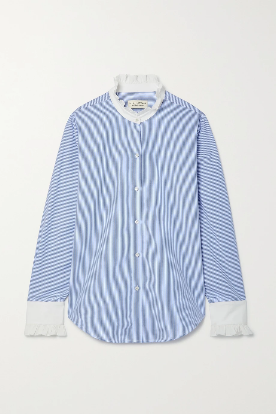 Clara Shirt, Blue/White