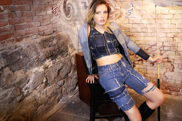 #REMIXbyStevieLeigh upcycled denim clothing
