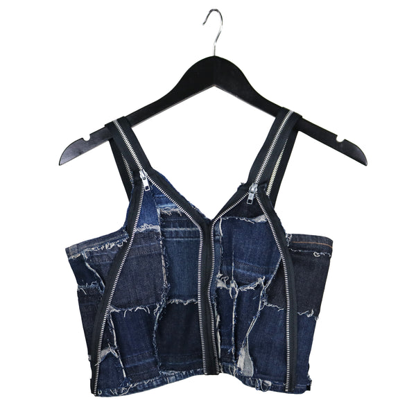 Nu Punk - Upcycled Denim Crop Top – Stevie Leigh