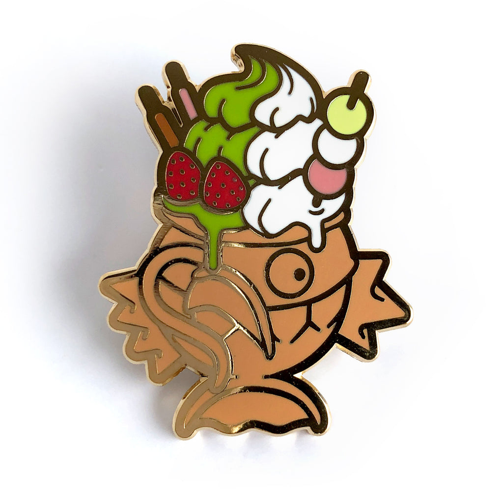 Magikarp Ice Cream Taiyaki Enamel Pin Shattered Earth