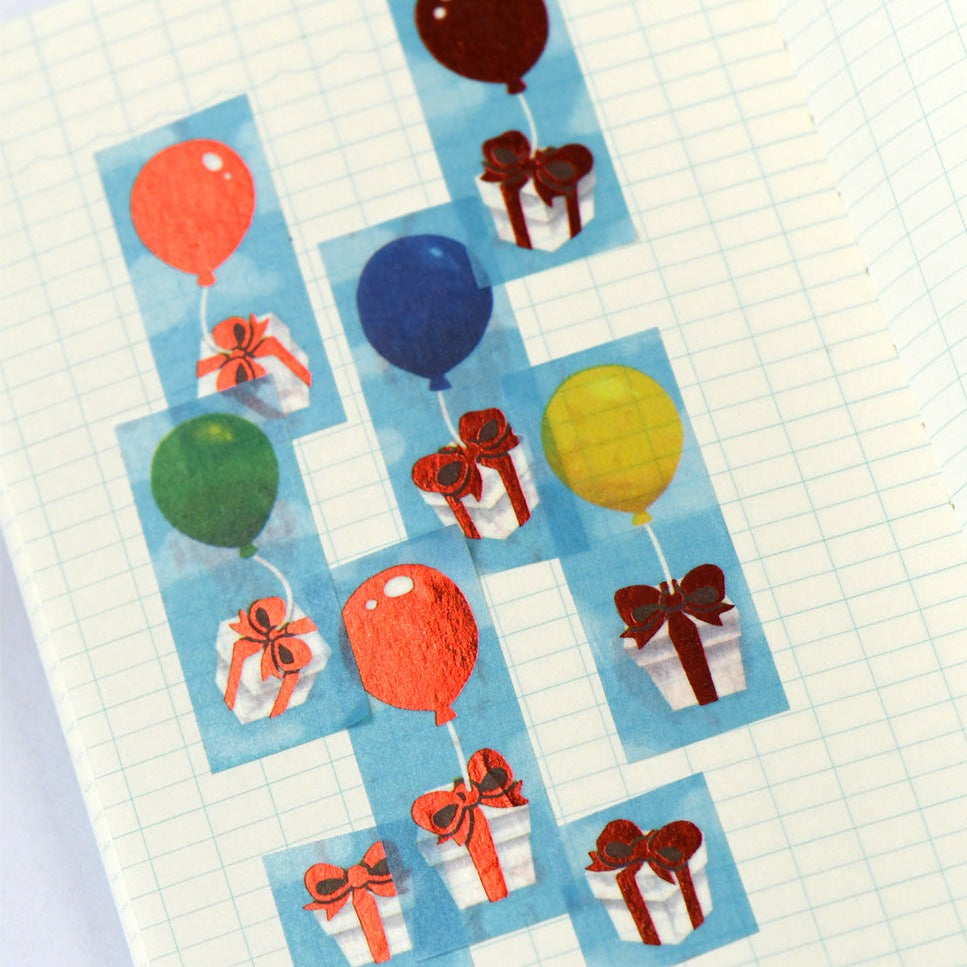 Animal Crossing Balloon Presents Foil Washi Tape