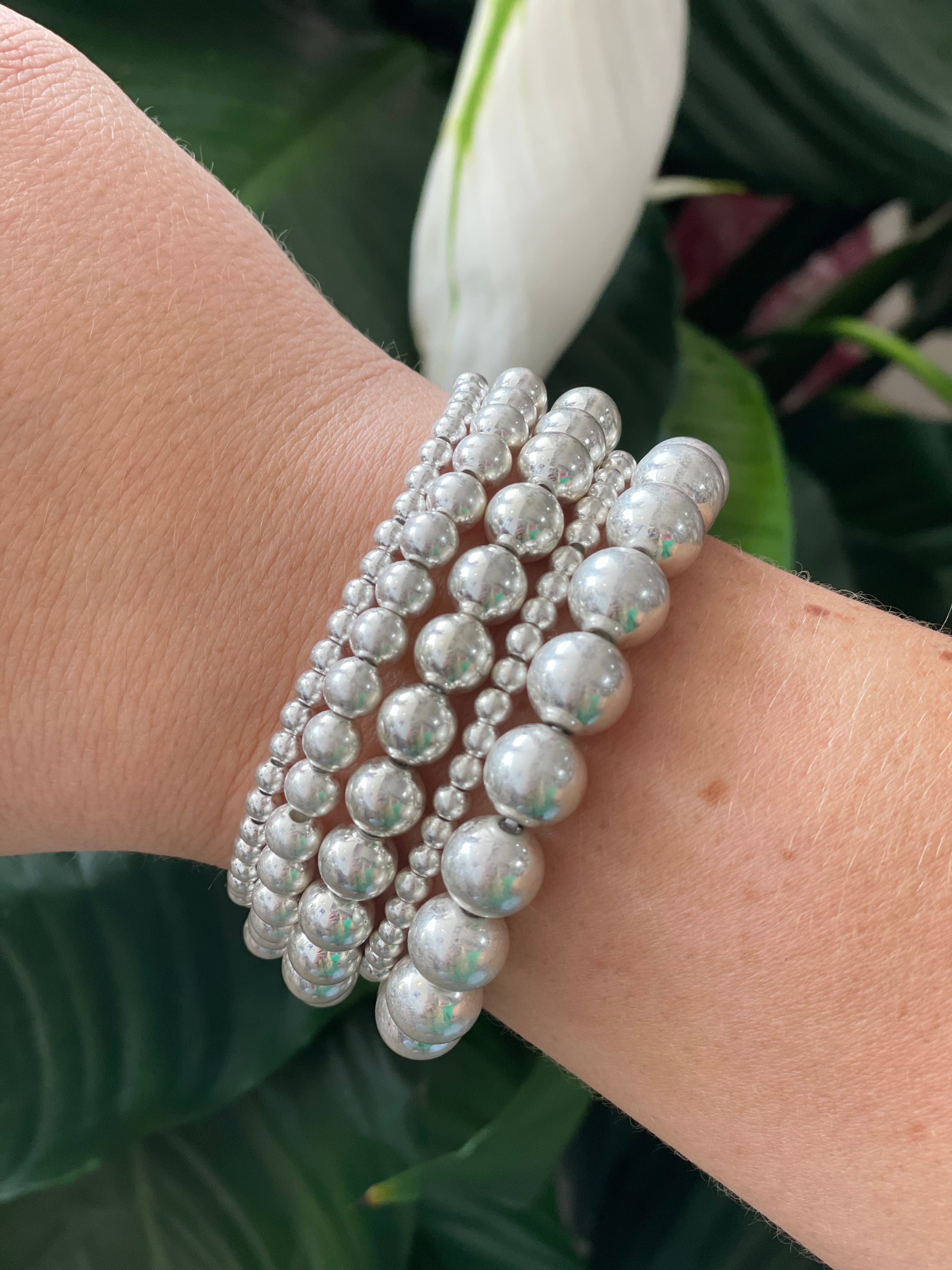 ROUND SILVER BRACELET BUNDLE