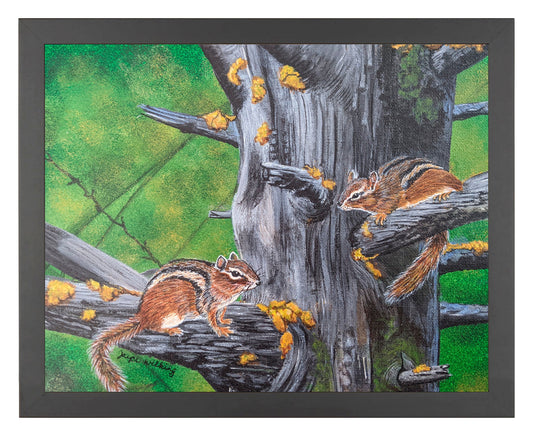 Chipmunks Climbing a Tree - 13 x 18 Gallery Wrapped Canvas – Wild Wings