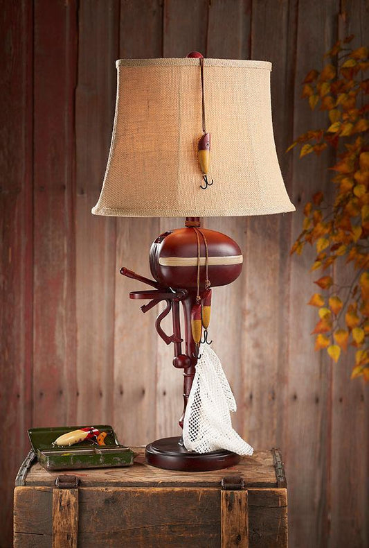 3-Fishing Pole Table Lamp