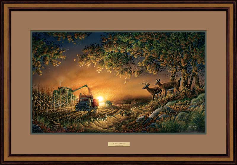 Redlin terry prints deer framed