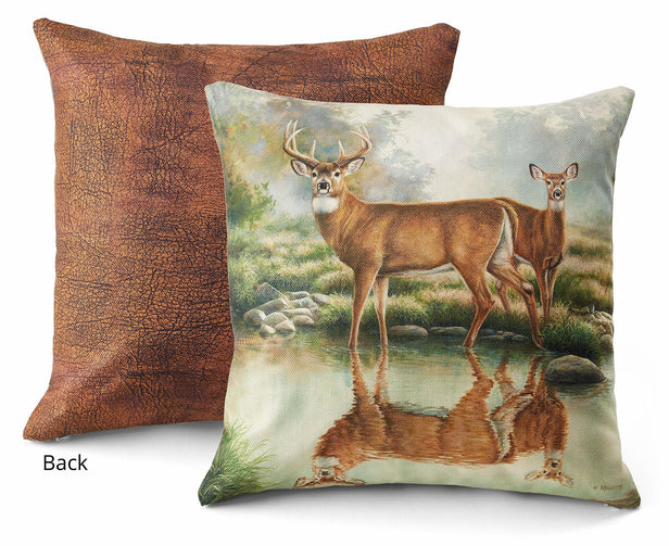 Wild Wings Morning Solitude 18 Decorative Pillow by Terry Redlin