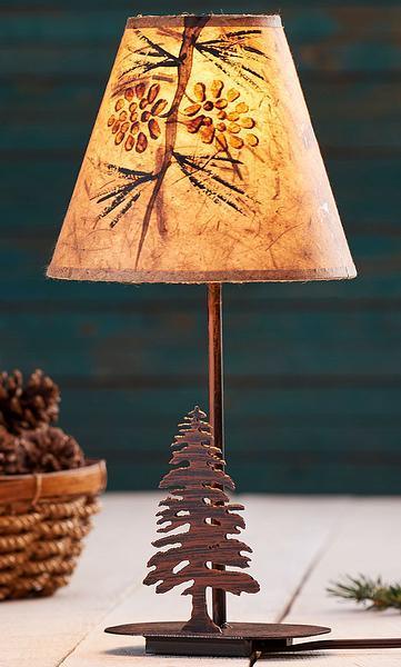 Rustic Wooden 'Tree Trunk' Table Lamp - Kenyon – Rustic House Cornwall