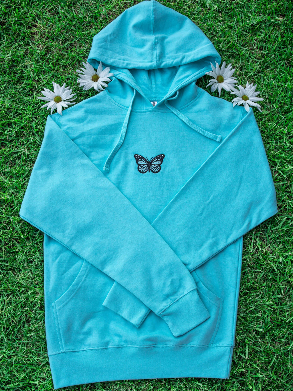 green antisocial butterfly hoodie