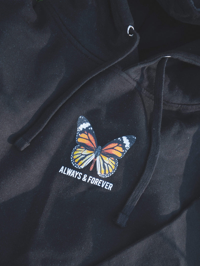 black butterfly hoodie