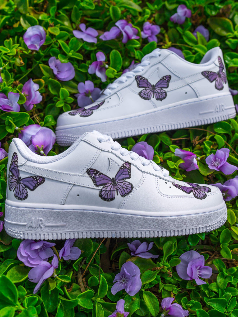 Purple Butterfly AF1 | Dripcreationz