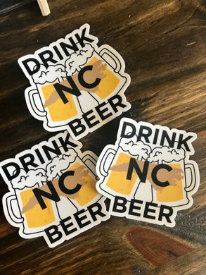 Drink NC Beer Sticker