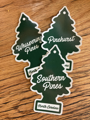 Whispering Pines Air Freshener Sticker