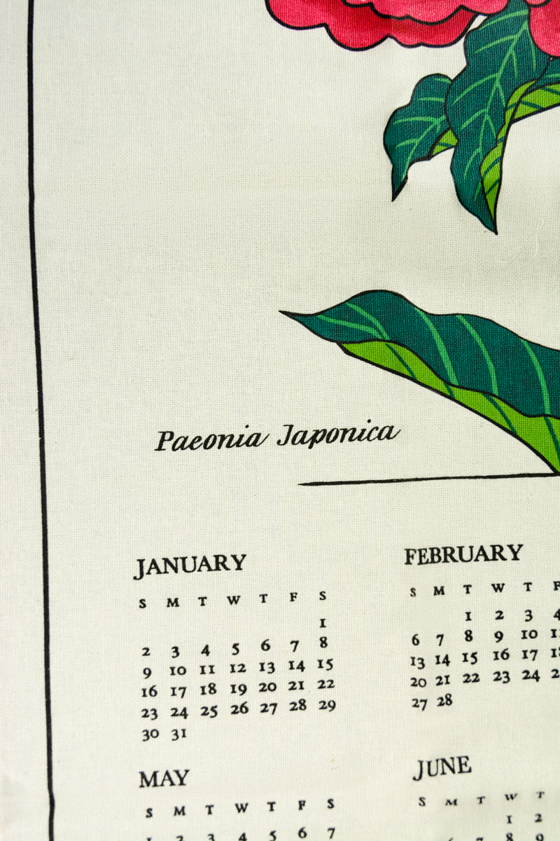 2022 Botanica Calendar Tea Towel