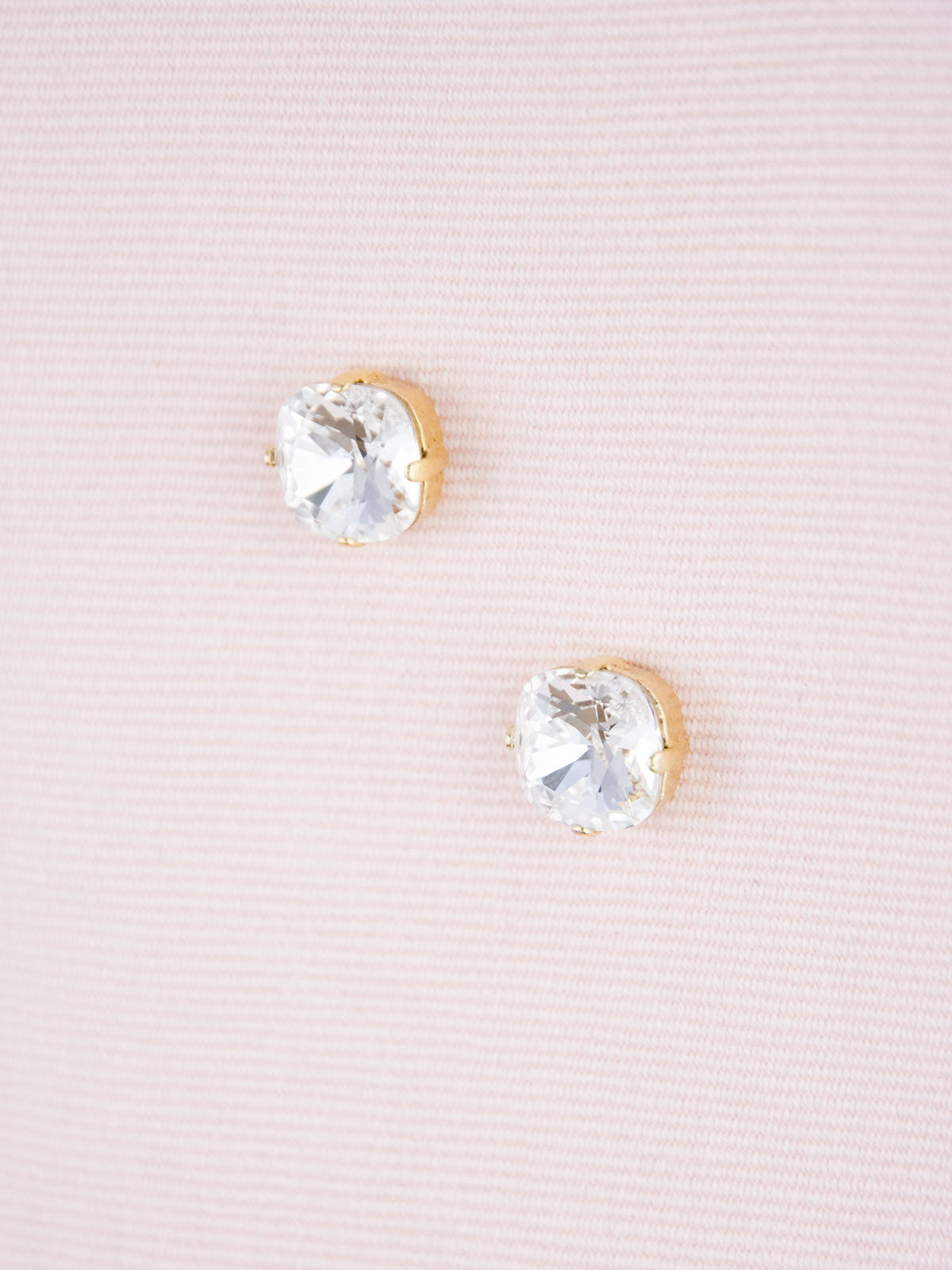 Cushion Cut Crystal Post Earrings