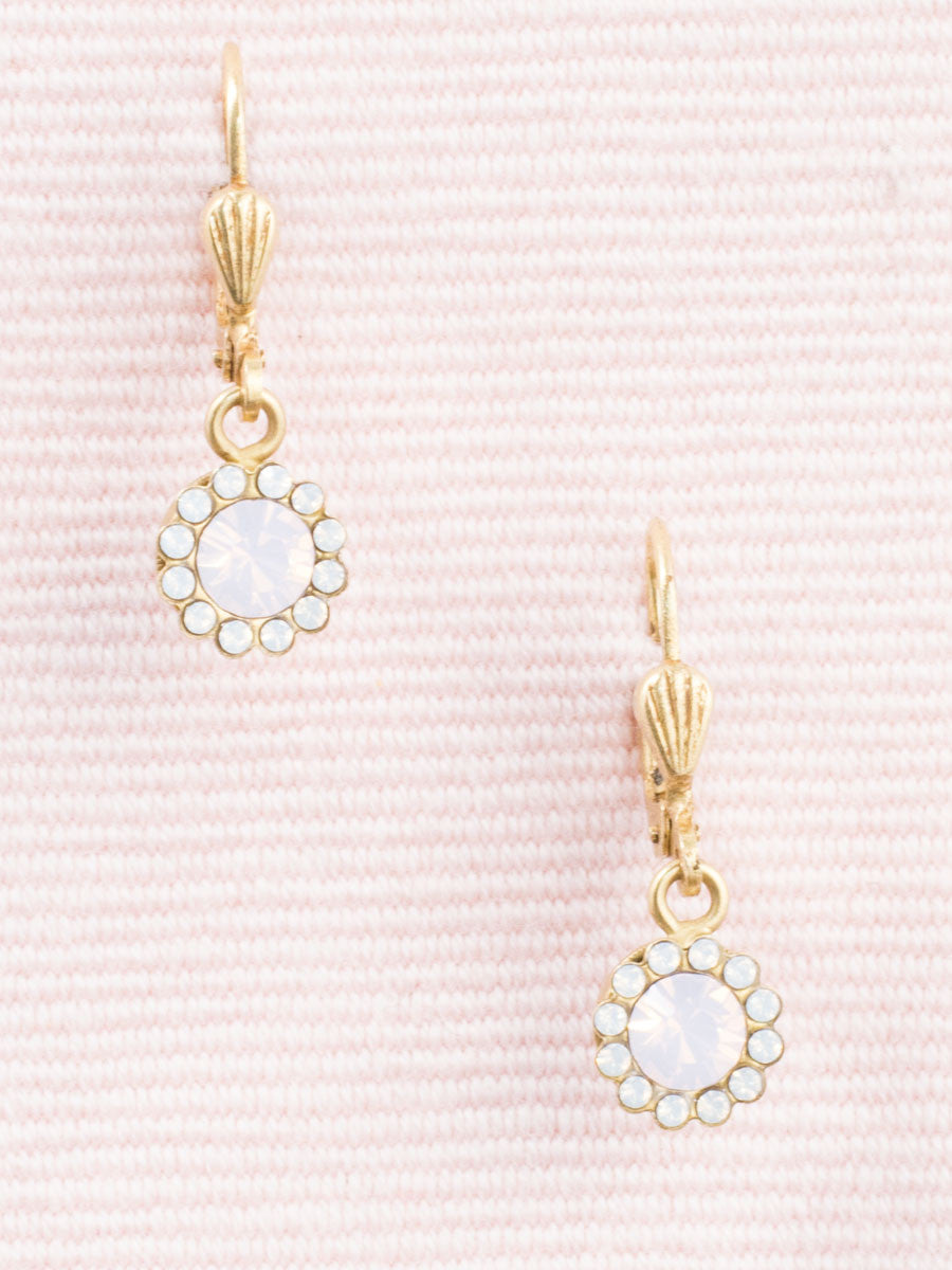 Petite Pink Crystal Earrings