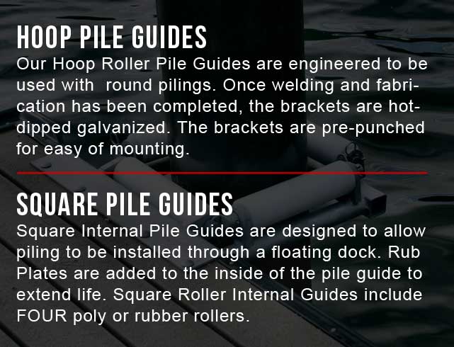 Boat Dock Pile Guides