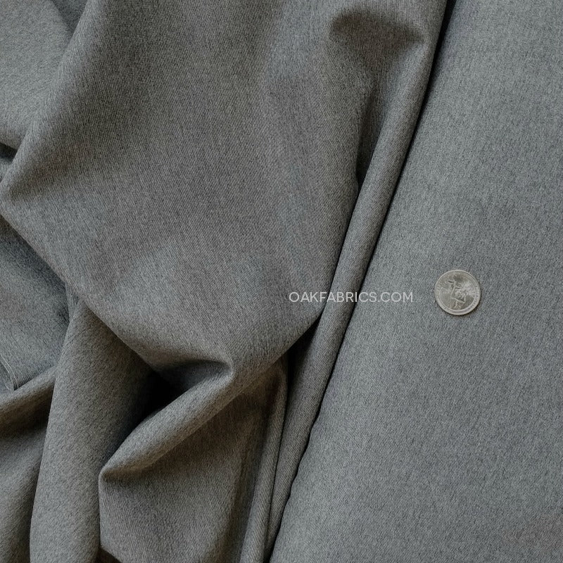 Ponte de Roma Knit / Heather Grey / Garment Fabric | Oak Fabrics