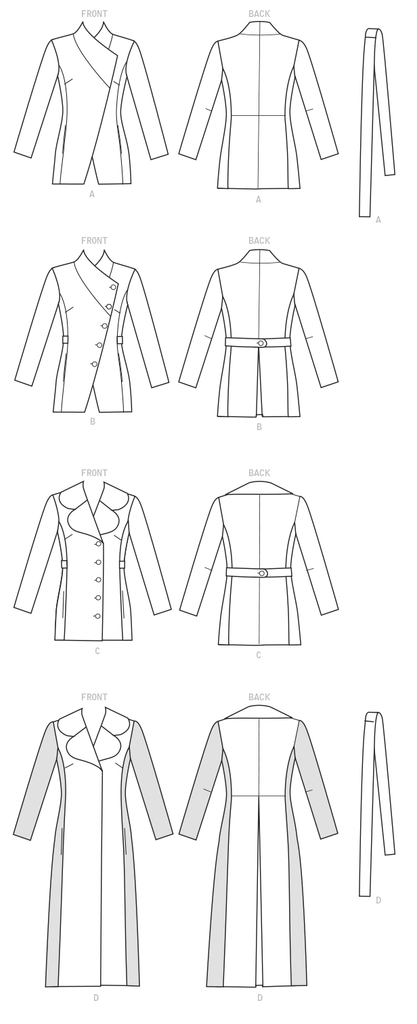 McCalls 7667 / Printed Sewing Pattern / Misses Princess Seamed Coats ...