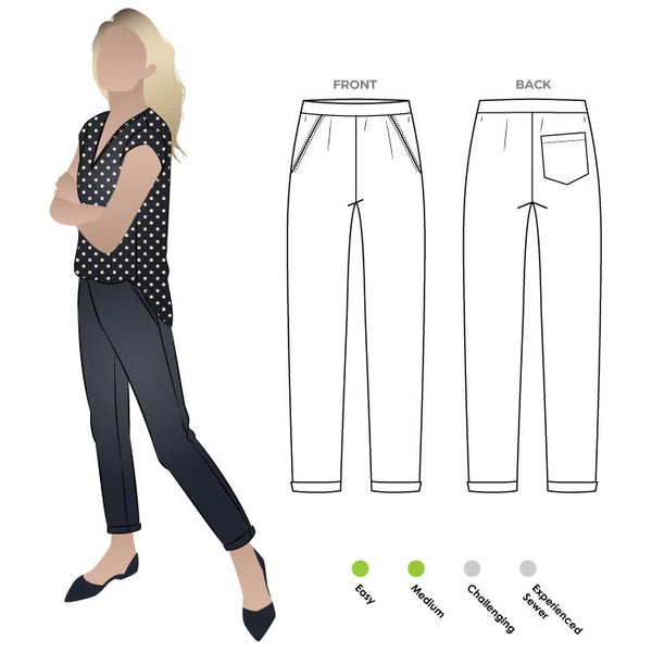 Style Arc (Australia) / Printed Sewing Pattern / Parker Ponte Pant ...