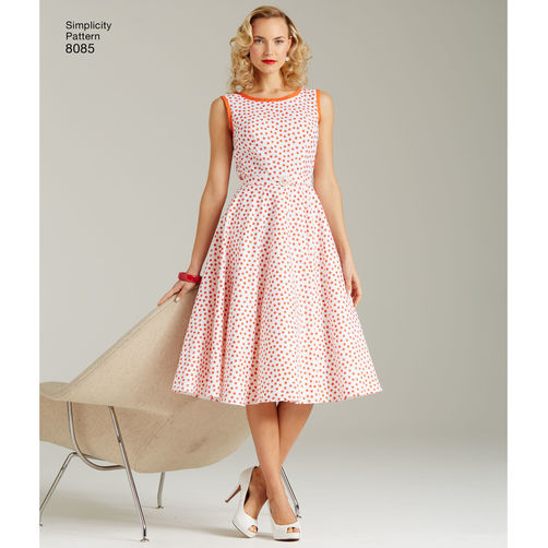 Vintage Simplicity Pattern / 1950s Vintage Dress | Fabrics