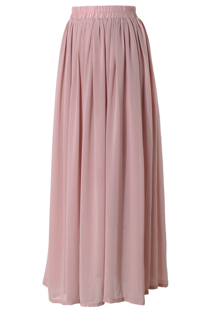 Conservative Modest full length pink maxi skirt | Mode-sty tznius fashion