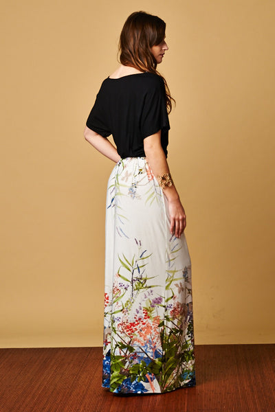 Modest Boyfriend drawstring Maxi Dress elbow length sleeves | Mode-sty