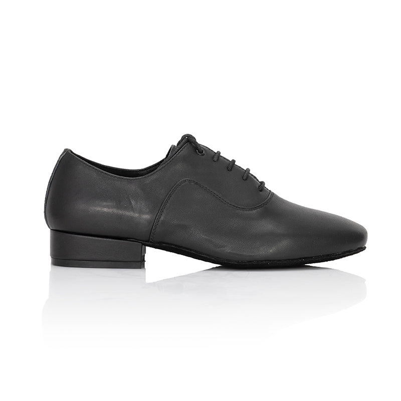 Men's Black Leather Latin Dance and Ballroom Dance Shoes