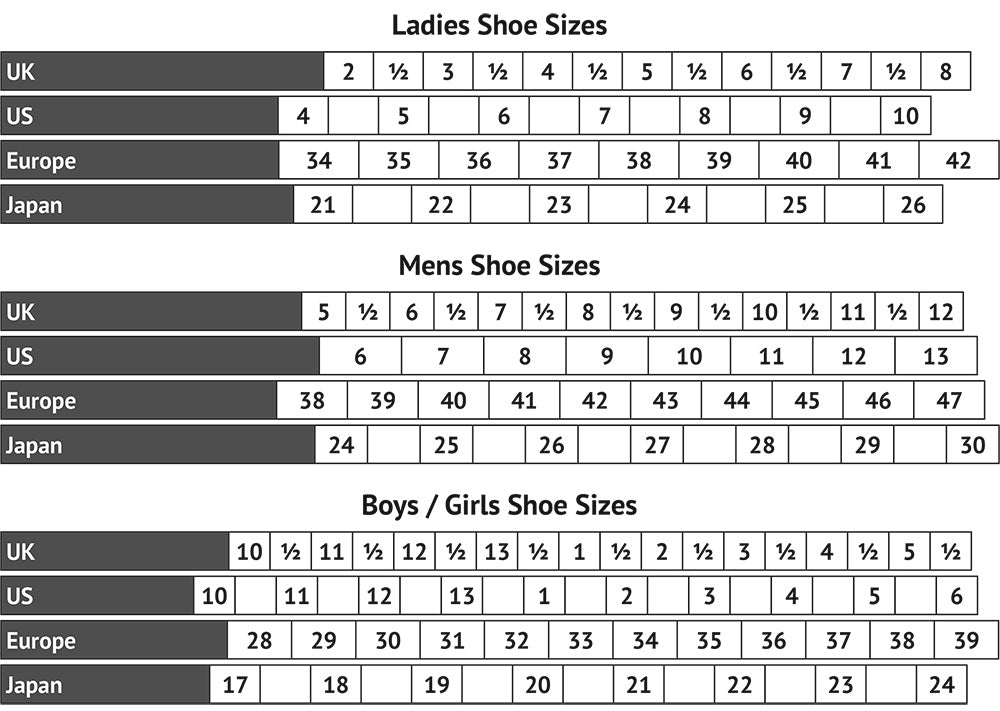 Boys To Girls Shoe Size Chart