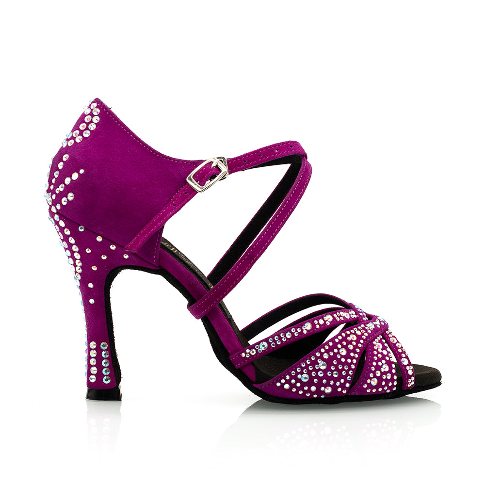 Louella] Fuchsia Suede ” Women's Latin and Ballroom Dance Shoes