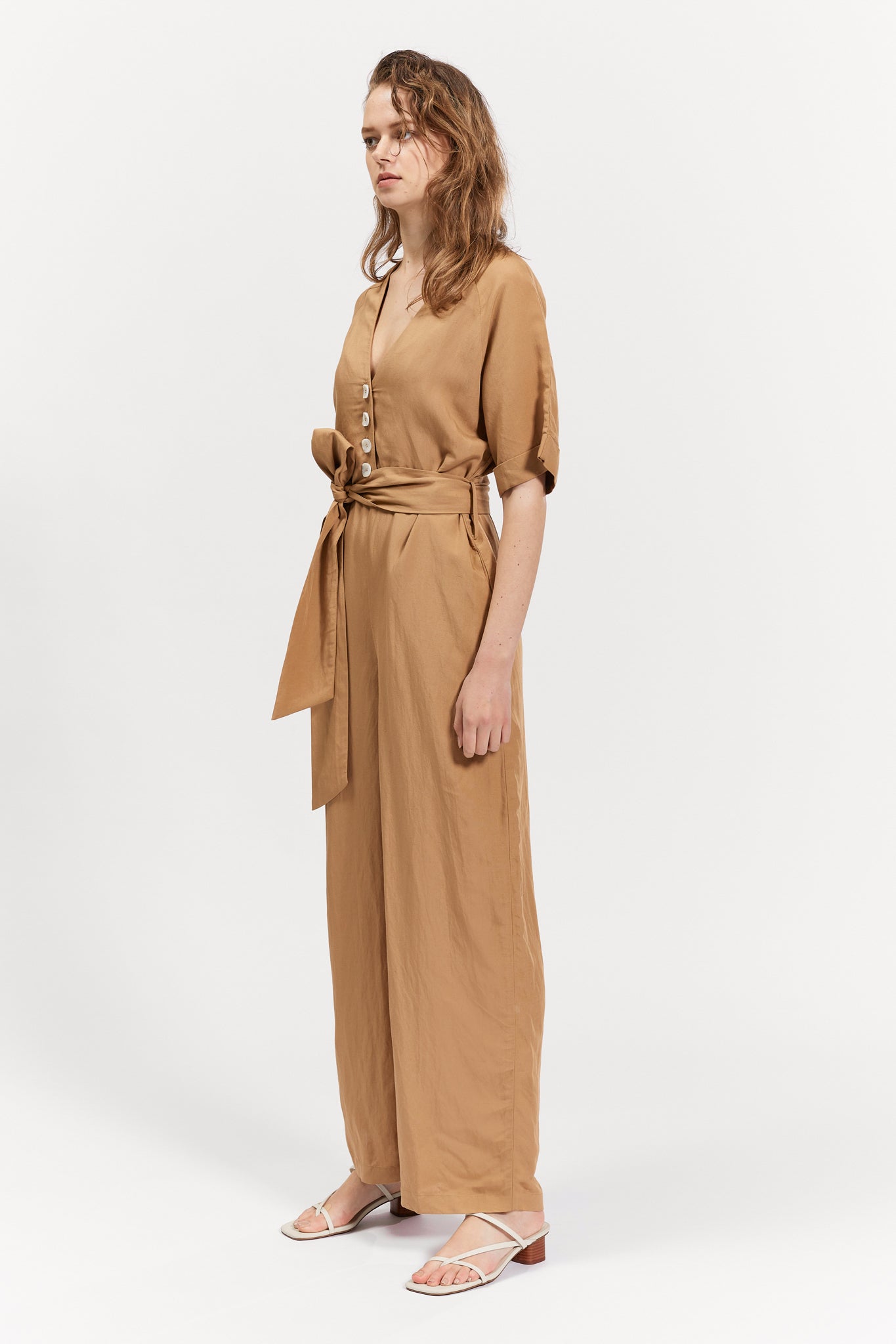 camel jumpsuit