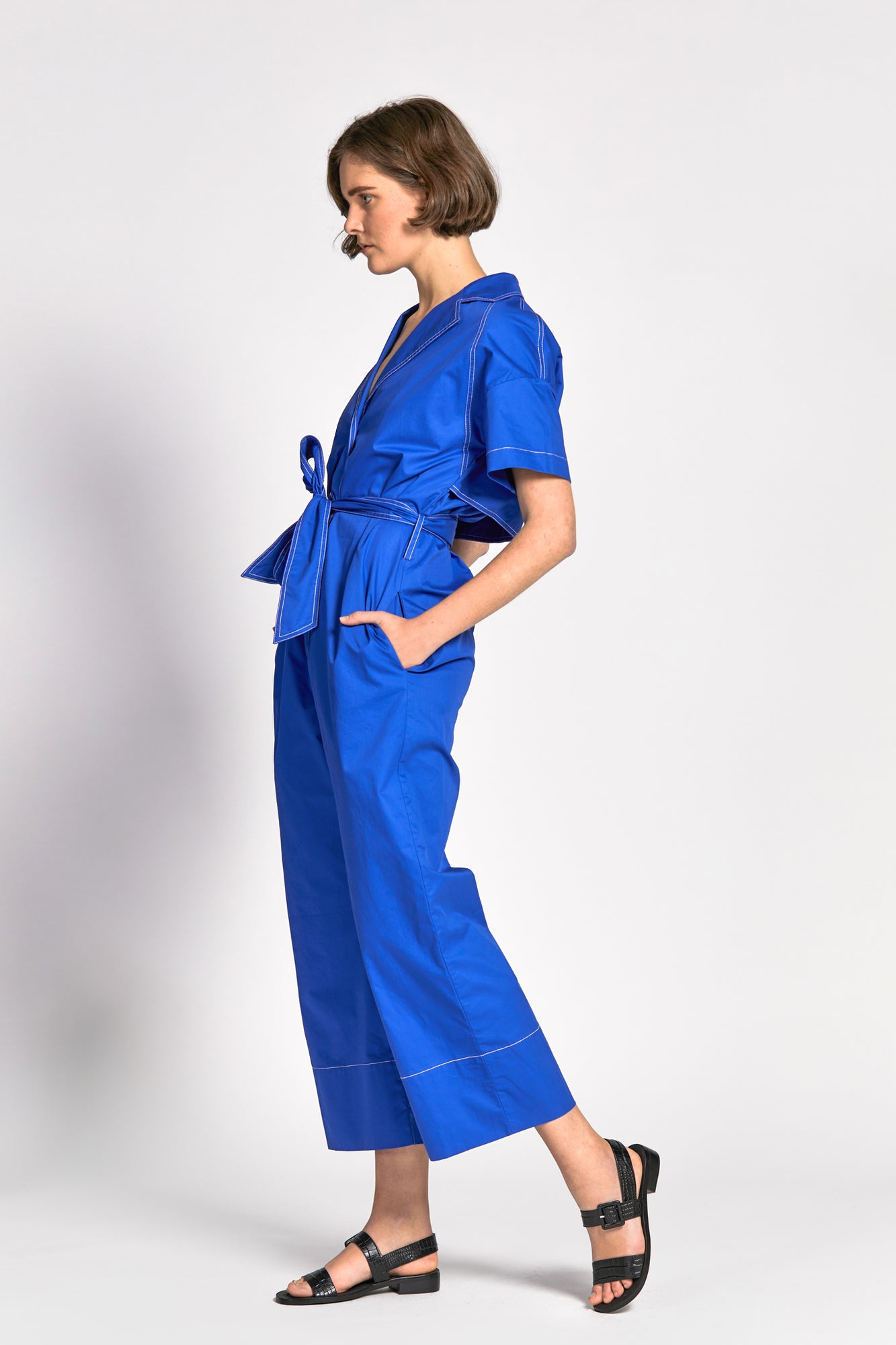 jumpsuit cobalt blue